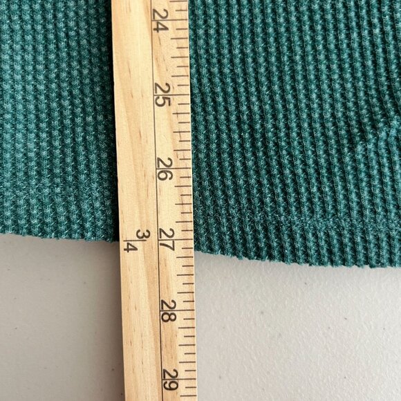 Maurices Womens Green Long Sleeve Knit Mock Neck Tee Size XXL Fair Isle Cuff - Picture 11 of 11